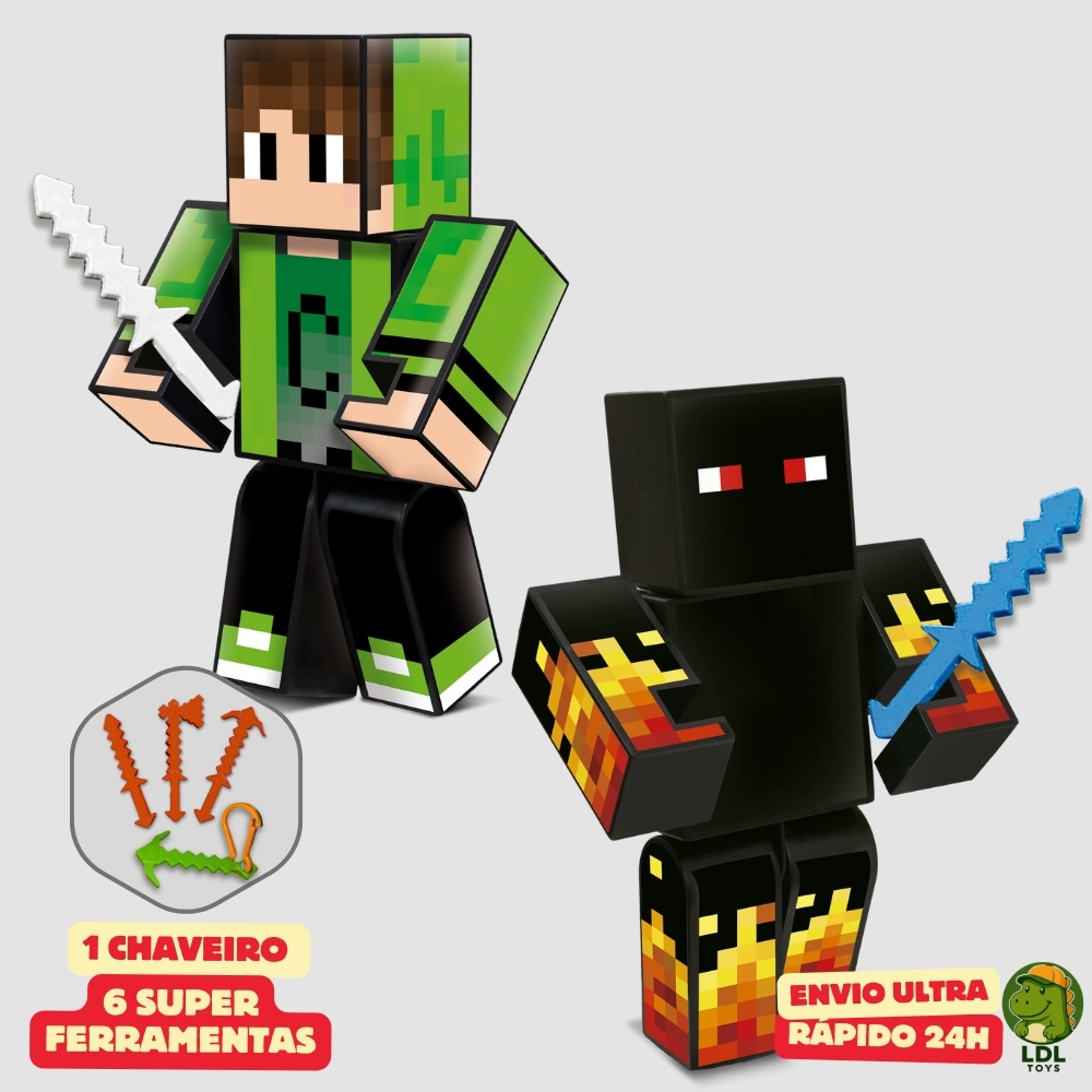 Kit 2 Bonecos Athos + Cadres GamerArticulado Youtuber 15cm Algazarra em Oferta na Shopee