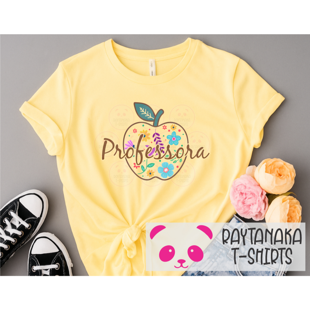 Blusa T-shirt Feminina Professora - Educação em Oferta na Shopee