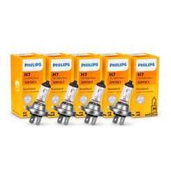 kit 5 Lâmpada farol H7 12V 55W Phillips
