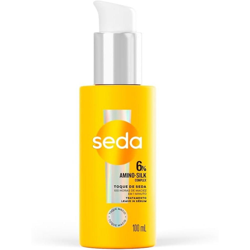 Leave-in Sérum Seda Toque de Seda 100ml – Brilho Intenso, Maciez e Controle do Frizz