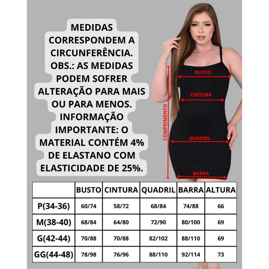 Vestido Feminino Curto Canelado Premium Alça Fina Justo Moda Verão
