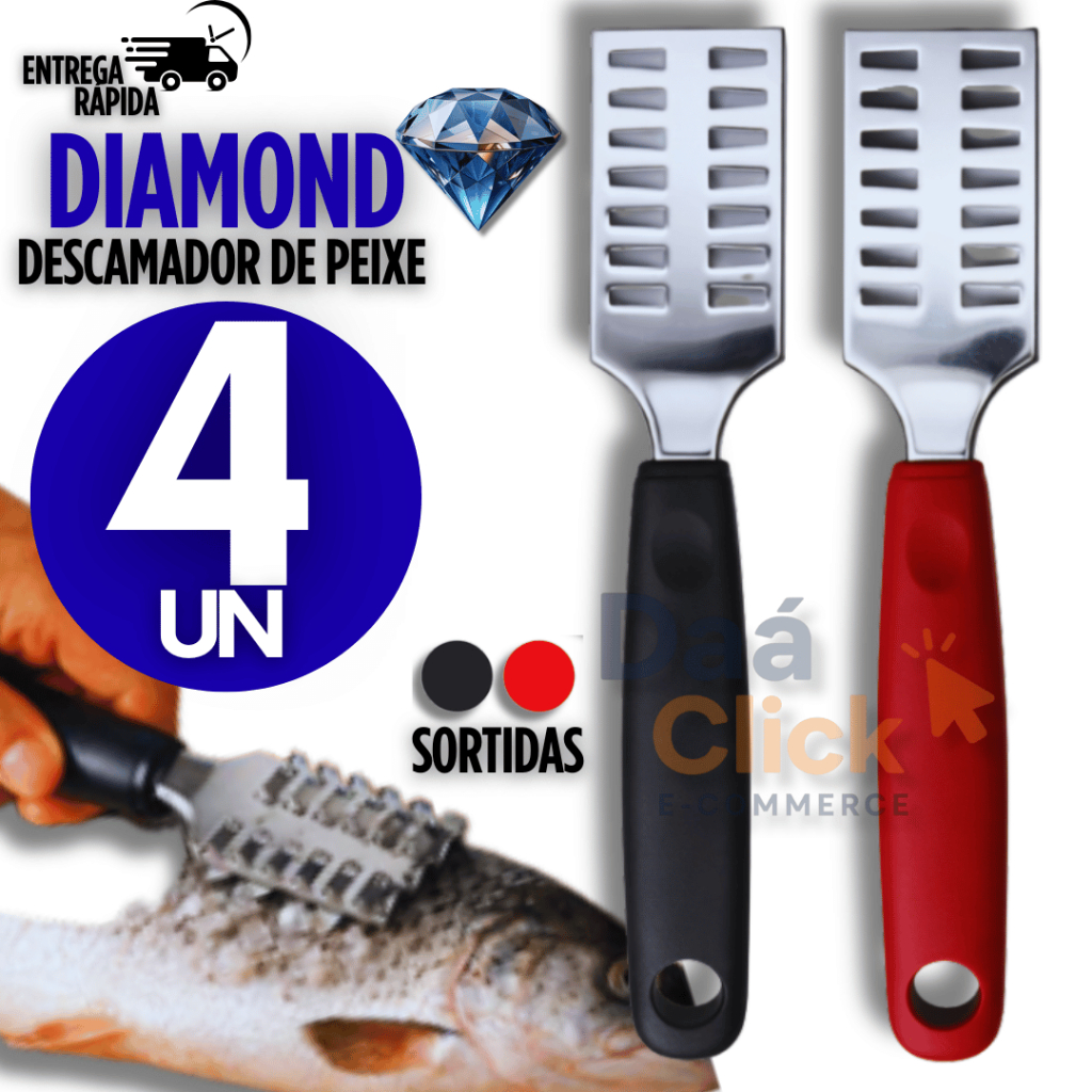 Descamador Escamador de Peixe Limpador Inox Para Escamas Remove Escamas do Peixe Premium Escama em Oferta na Shopee