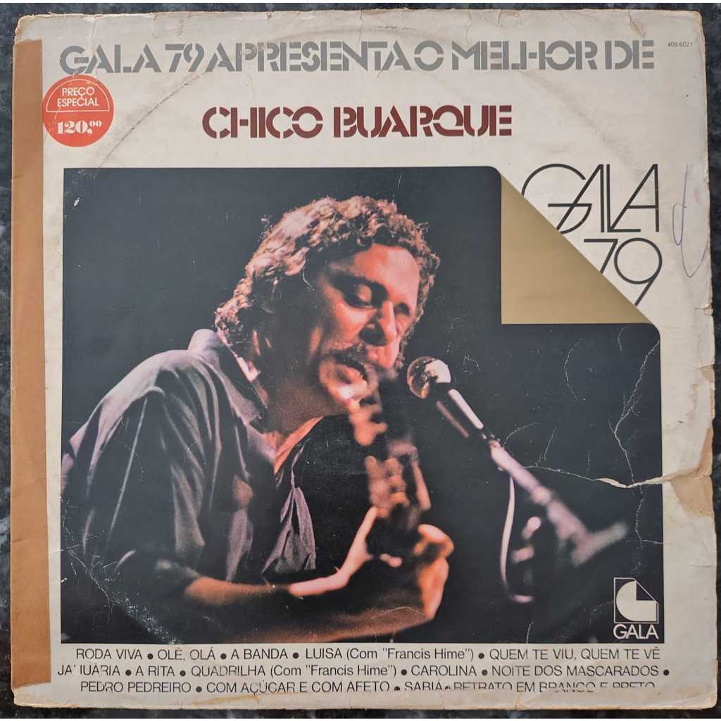 LP Disco Vinil Chico Buarque - Gala 79 Apresenta O Melhor De  Chico Buarque