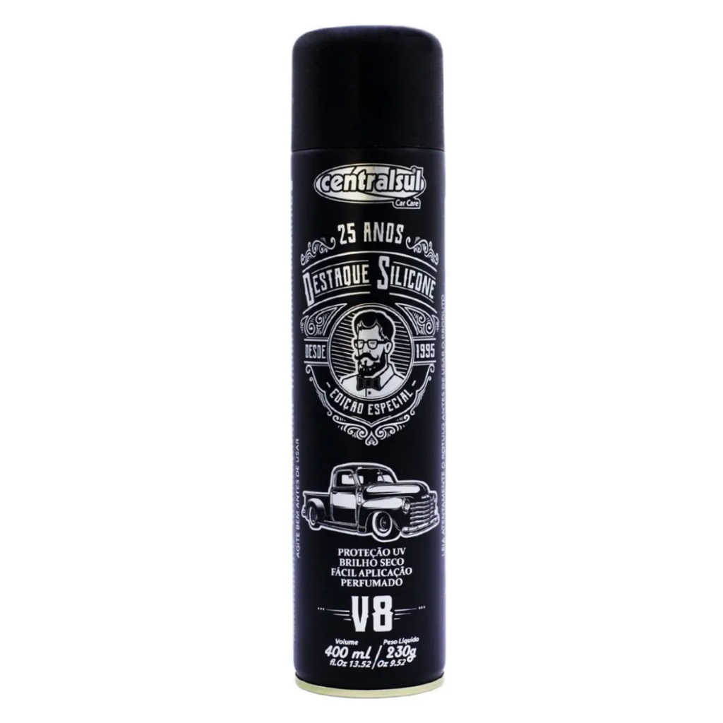 Destaque Silicone Perfumado V8 Aerossol 400ml Centralsul