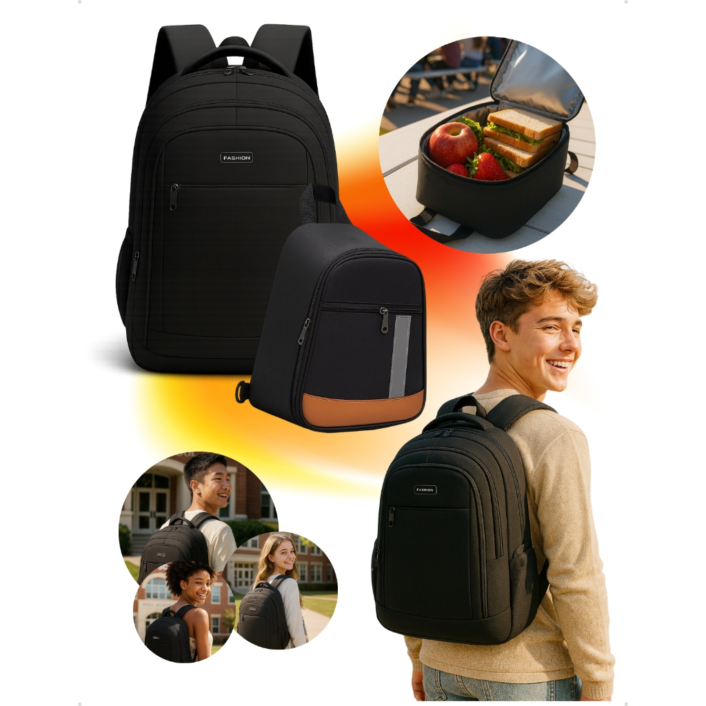 Mochila Escolar Trabalho Grande Reforçada Impermeável Faculdade Viagem Lancheira em Oferta na Shopee