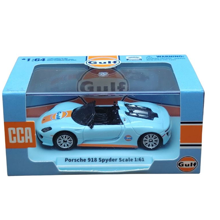 Miniatura Gulf 1/64 Metal Caixa de acrilico