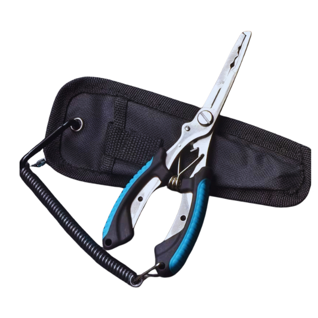 Alicate de pesca de nariz longo, removedor de gancho de aço inoxidável , alicate de pescaria multifuncional. em Oferta na Shopee