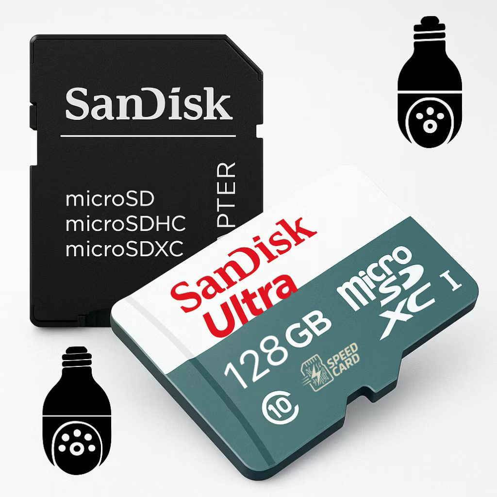 Cartão de Memória - MicroSD 64GB e 128GB Classe 10 Ultra: Câmeras de Segurança.