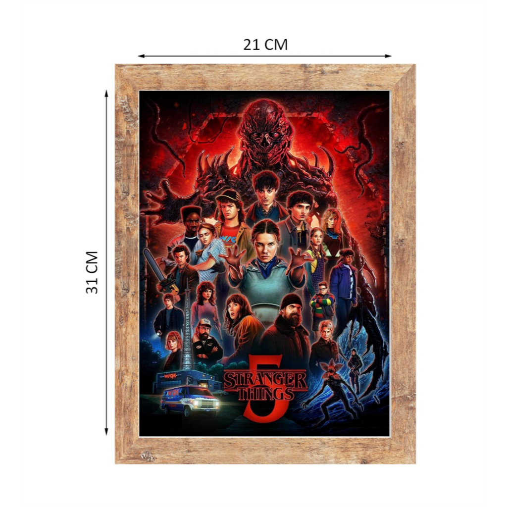 Quadro Personalizado Stranger things ,maratona geek nerd game