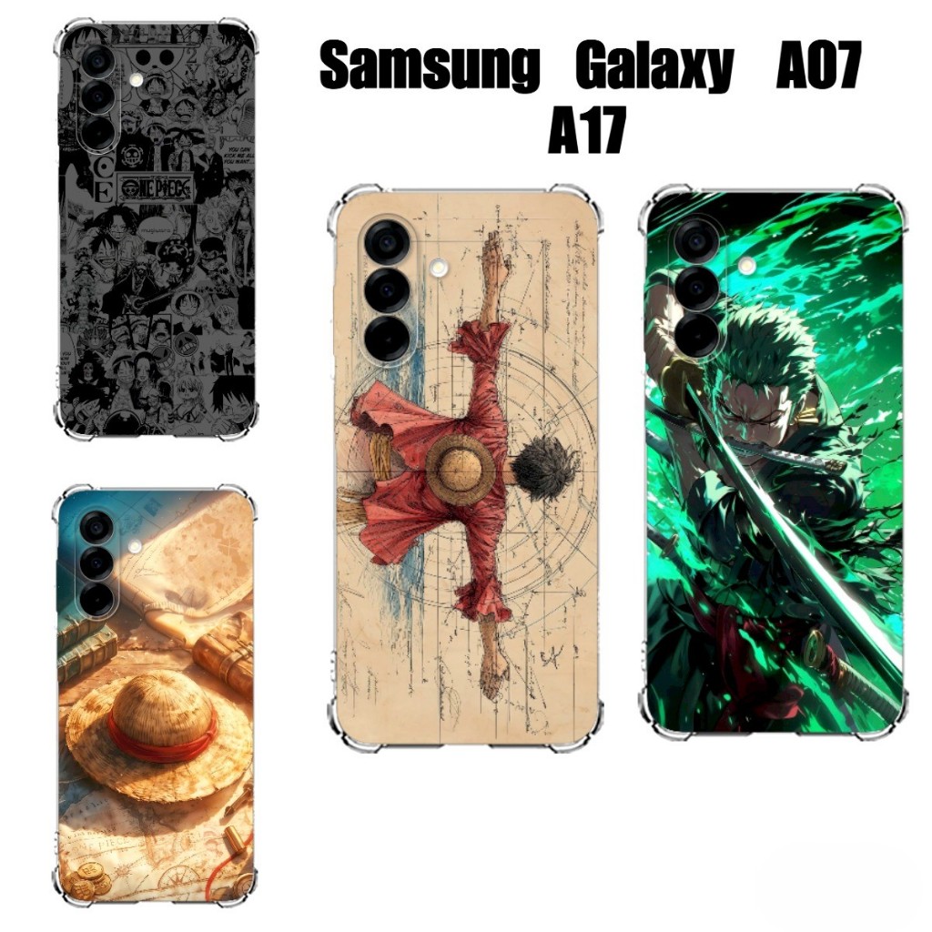 Capinhas Celular Samsung Galaxy A07 A17 Anime One Piece Luffy Zoro Capinha Anime One Piece Samsung