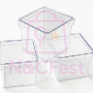 100 Caixinhas 5x5 Acrilicas - para decoraçao de festas lembrancinhas e porta joias em Oferta na Shopee