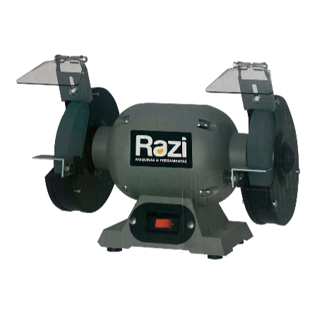 Moto Esmeril De Bancada Profissional 6 Pol. 1/2 Cavalo 350w 110v Ou 220v A Escolha RAZI