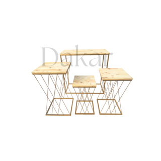 Kit 4 Mesas Teia e Cubo para Decoração Festa Aniversario Chá Revelação em Oferta na Shopee