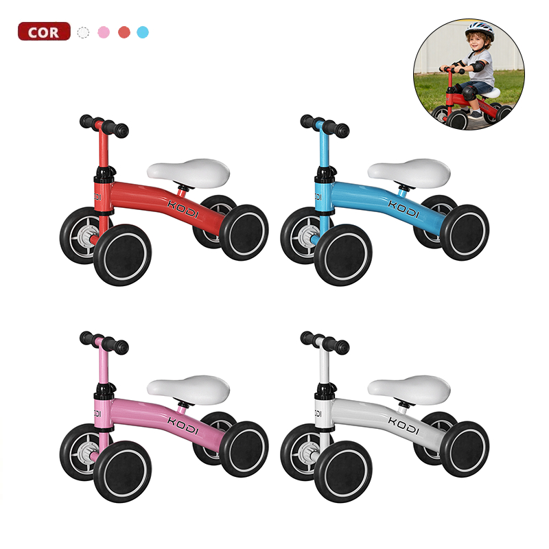 Bicicleta De Equilíbrio Andador Carro de Equilíbrio Infantil de Quatro Rodas sem Pedais Para Crianças Coloridas P14