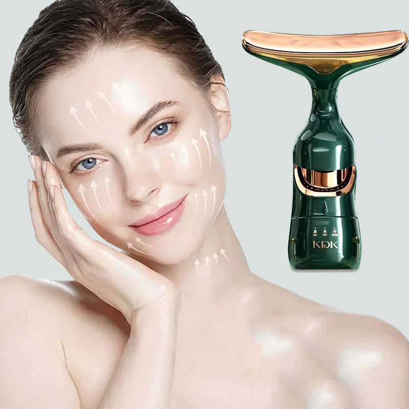 Massageador Facial e Cervical 3 em 1 Pescoço e Olhos Anti-Rugas e Levantamento Bateria Inclusa N7