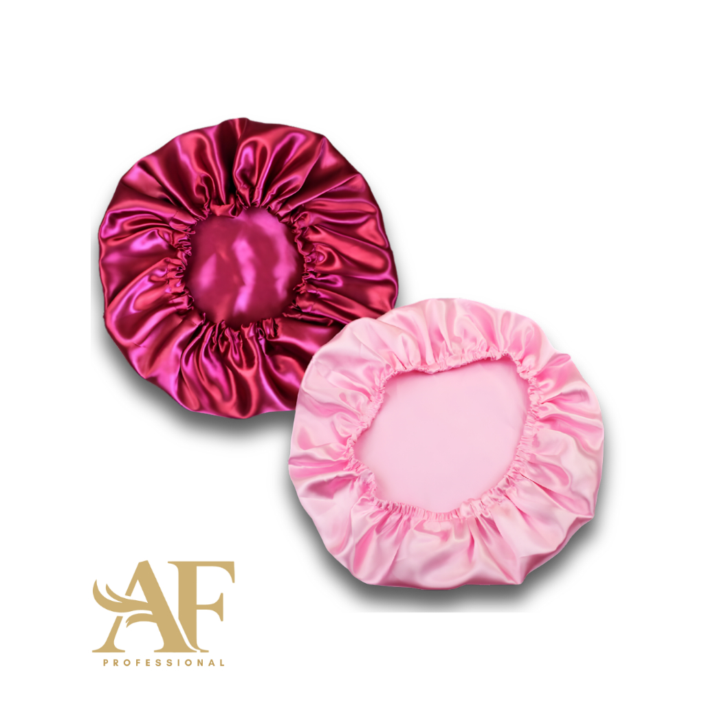 Touca de Cetim Premium Dupla Face Anti Frizz Ajustável Dormir Cachos e Lisos Noturna