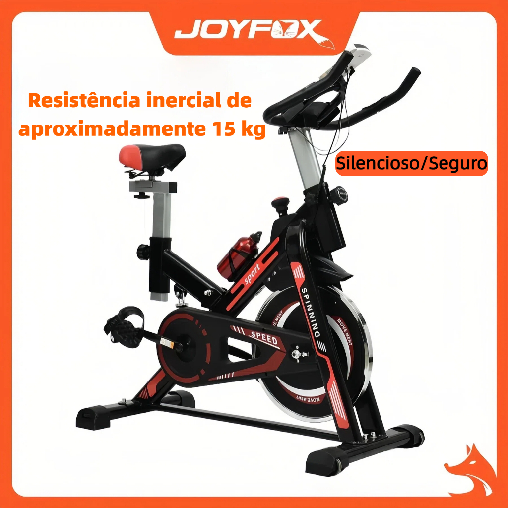 Bicicleta Ergométrica Para Spinning Mecanica Roda volante de inércia 13kg Joyfox Fitness