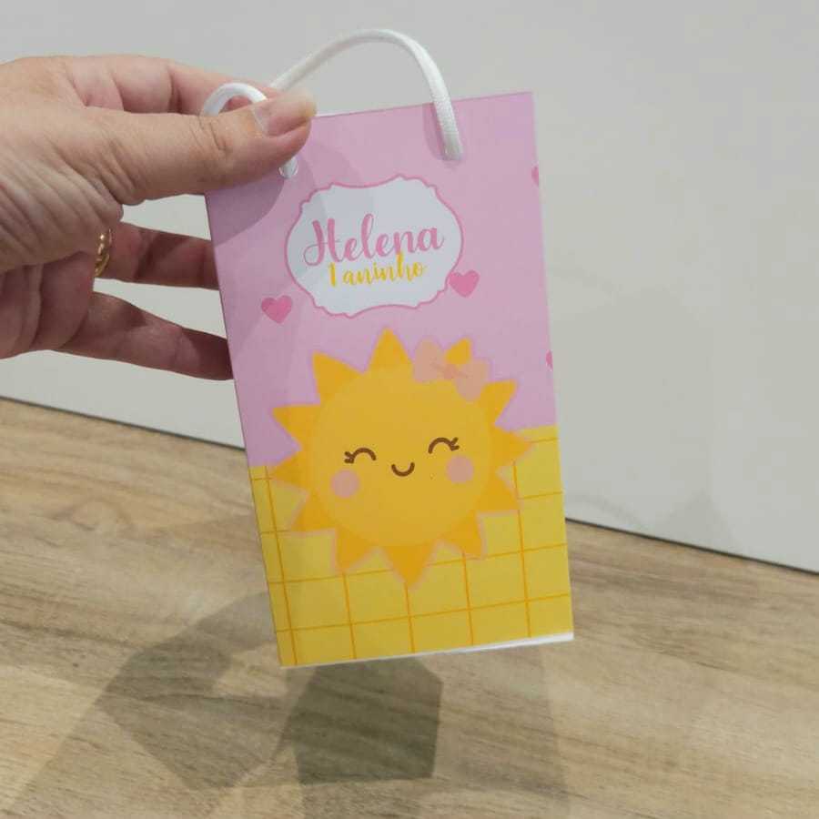 Sacolinha Surpresa Personalizada Lembrancinha RAIO DE SOL MENINA, lembrancinha infantil Menina, PEGUE E MONTE