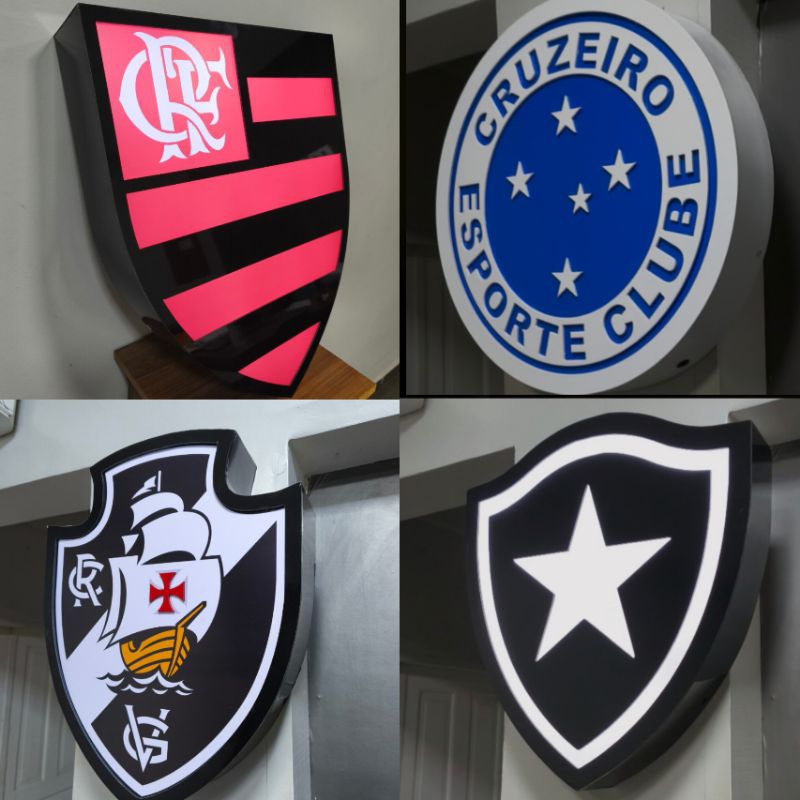 ESCUDO LUMINOSO DO SEU TIME