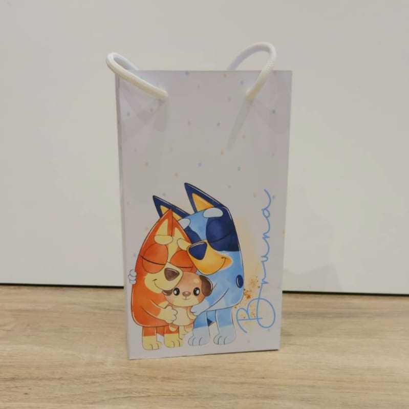 Sacolinha Bluey Personalizado | Sacolinha | Lembrancinha Aniversário Bluey e bingo, Lembrancinha Infantil PEGUE E MONTE