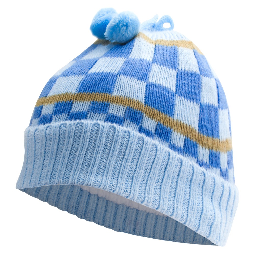 Gorro Touca Infantil Bebê Menino Menina Tricotado Quente Fashion Com Forro MZ0123