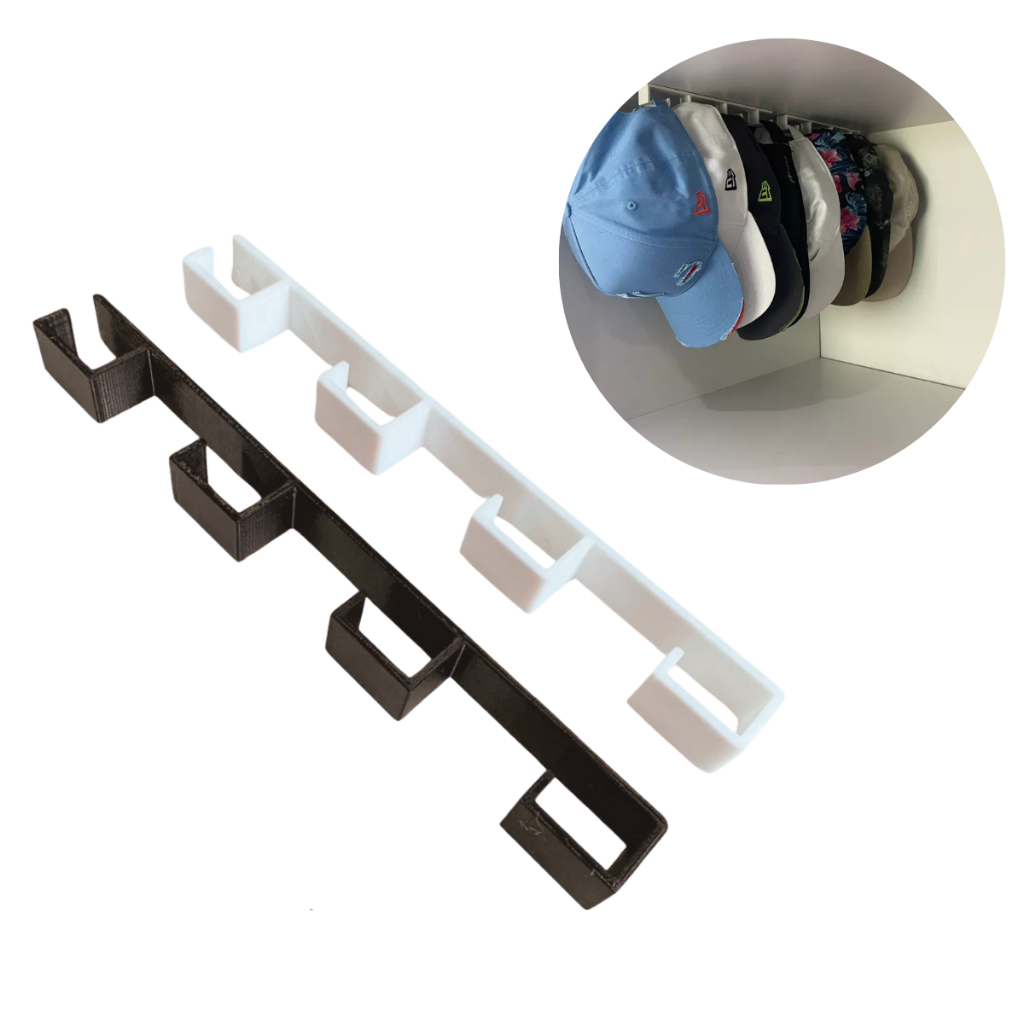 Organizador para Bonés - Gancho de Guarda-Roupas e Armários para Boné - Gancho Suporte