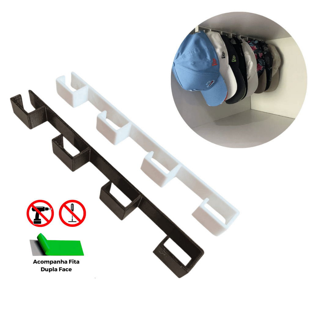 Organizador para Bonés - Gancho de Guarda-Roupas e Armários para Boné - Gancho Suporte em Oferta na Shopee