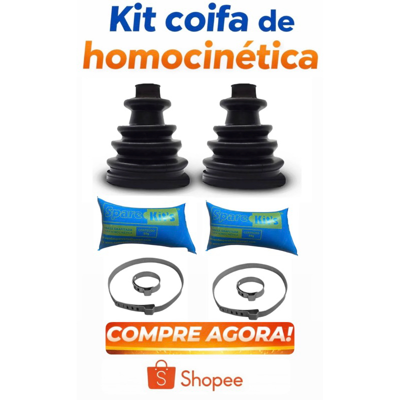 Par Coifa Homocinetica Roda Ka Fiesta Endura Courier 1.0 1.3 em Oferta na Shopee