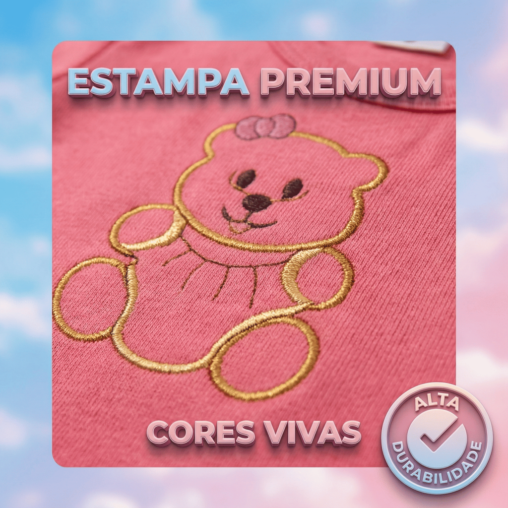 Kit 3 Conjuntos Menina Bebê Infantil Peças de Roupas Verão Infantil Fashion Short Blusa 100% Algodão