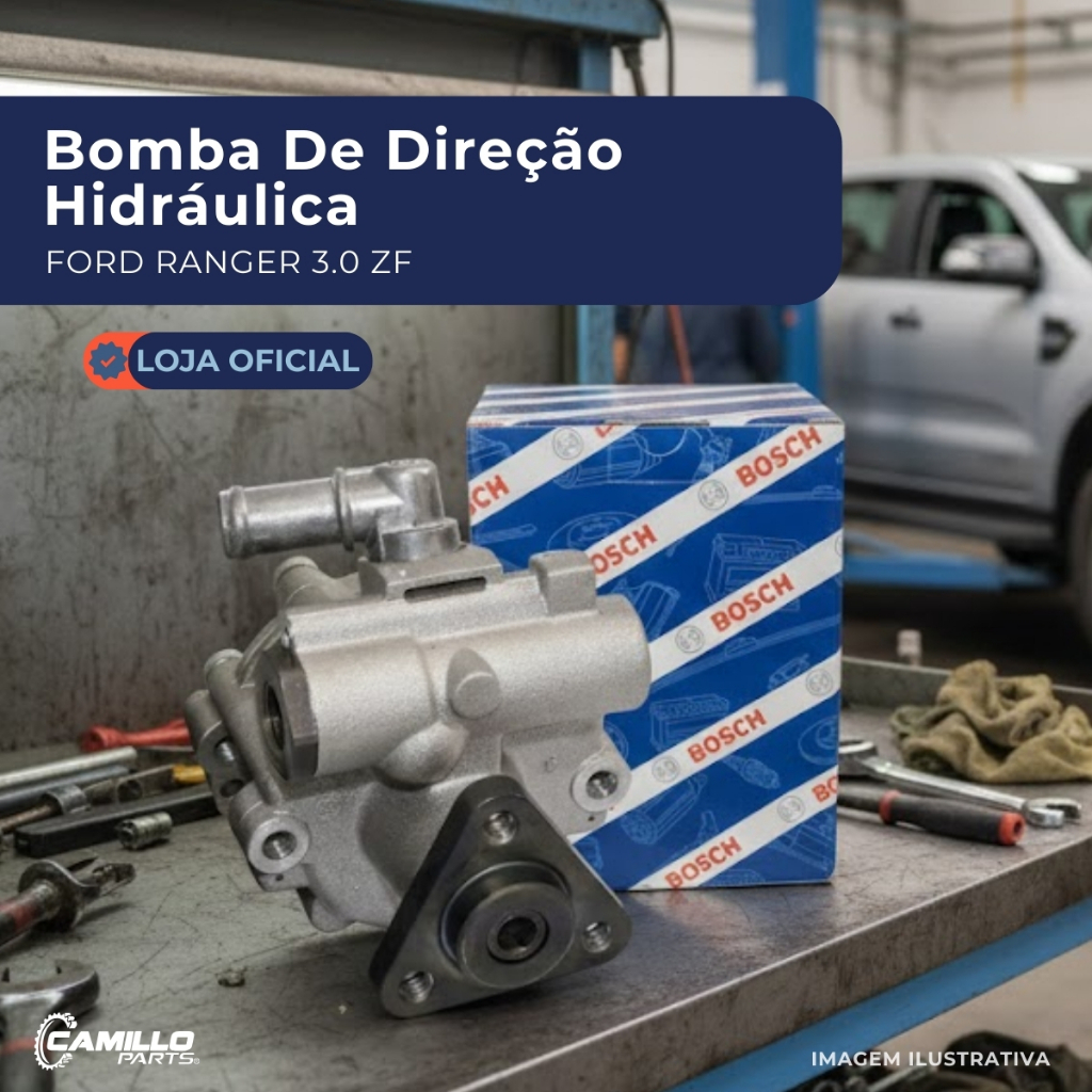 Bomba Direcao Hidraulica Zf Bosch Ranger 3.0 Tdi Troller 3.0 Tdi Original Durabilidade