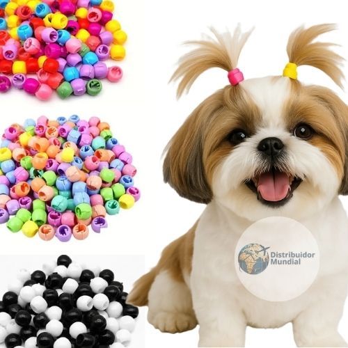 Kit Prendedor de Pelo Pet Acessórios Banho e Tosa Cães Mini Piranha Presilia Shitzu Yorkshire Penteado Moda Pet