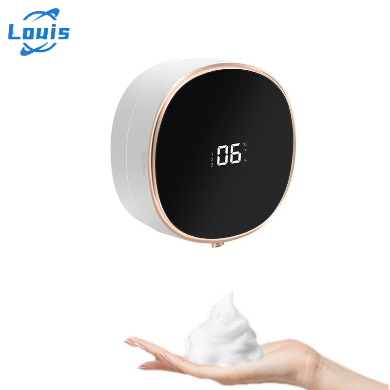 Louis Dispensador Digital Inteligente de Sabão Montado Recarregável Máquina de Lavar a Mão 280ML