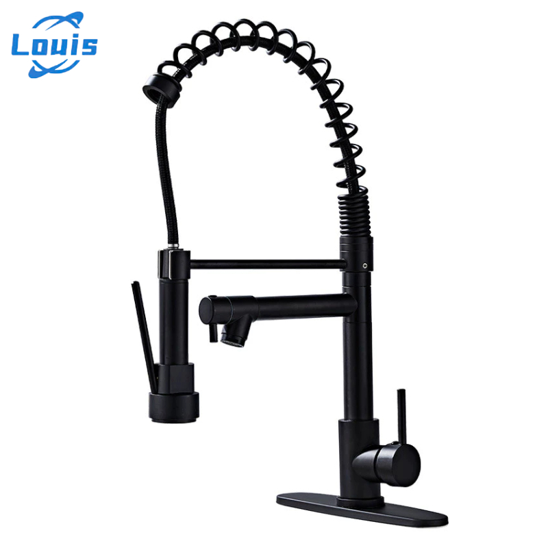 Louis Torneira Cozinha Gourmet Monocomando Com Spray Extensor-preto em Oferta na Shopee