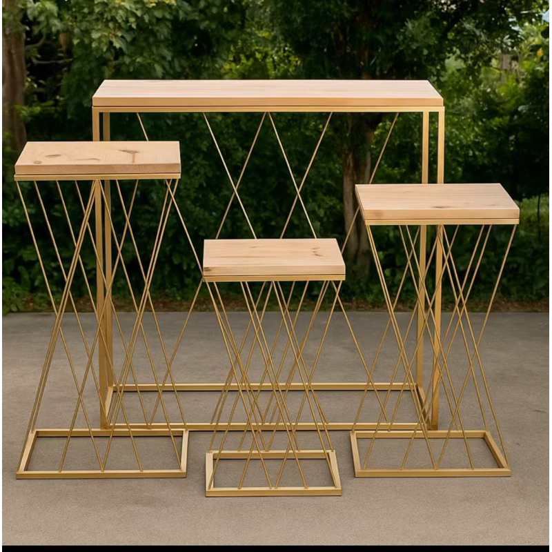 kit De Mesa Treliça Jogo Com 4 Peças Decoração Festa em Oferta na Shopee