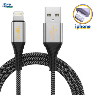 Cabo Carregador Usb Lightning iPhone iOS Reforçado 2 Metros Apple Inova Original em Oferta na Shopee