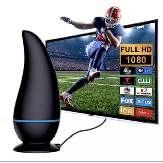 Antena Interna Para Tv Digital Amplificada 1080 Hdtv Interna Amplificada Magnética via USB em Oferta na Shopee