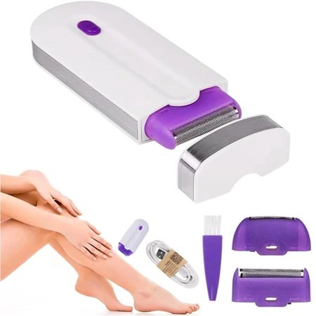 Indução Depilador Removedor De Pelos os Gêneros Facial e Corporal Sem fio Recarregável aparador de pelos em Oferta na Shopee