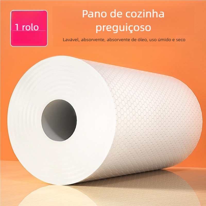 Pano de Limpeza Lavável Reutilizável - 100 Peças/Rolo, Absorvente, Preguiçoso em Oferta na Shopee