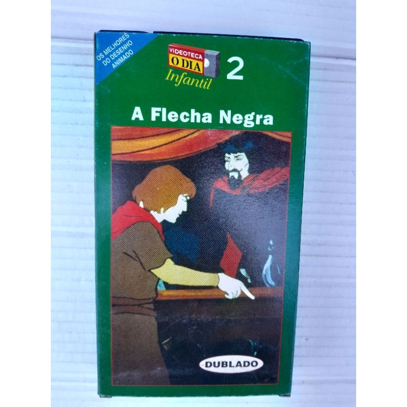 Fita Vhs O Flecha Negra original Videoteca O DIA infantil