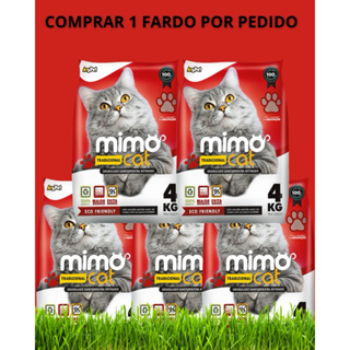 Kit Fardo 5 Pacotes de Areia Granulado Sanitário Antiodor Mimo Cat Gatos Argipet -20KG - Tradicional em Oferta na Shopee