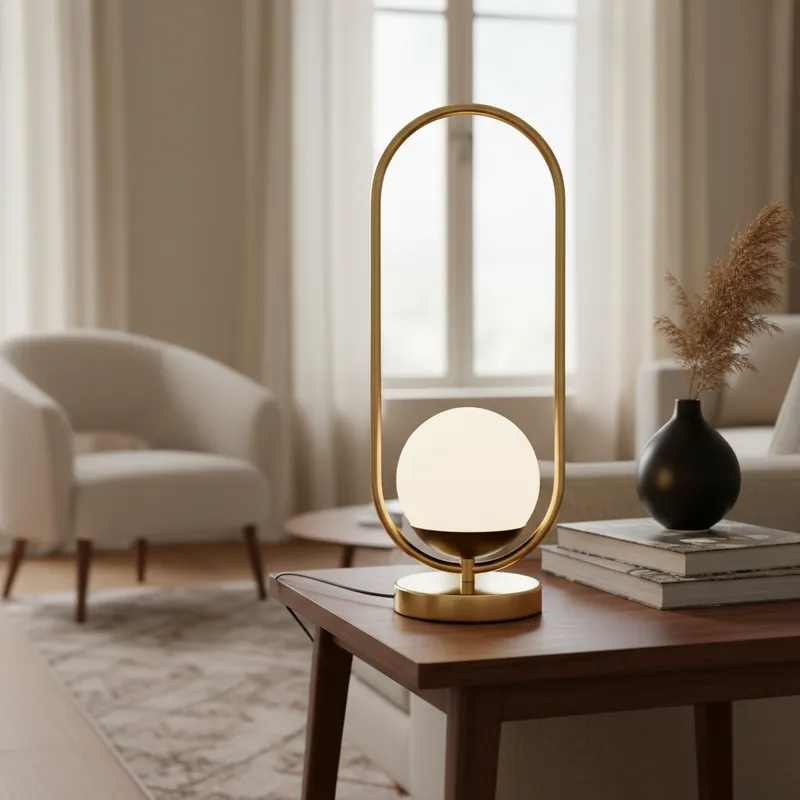 Abajur luminária de mesa Oval Com Interruptor Com Vidro Globo 12cm Decoração Casa canto de sala Quarto cabeceira cama