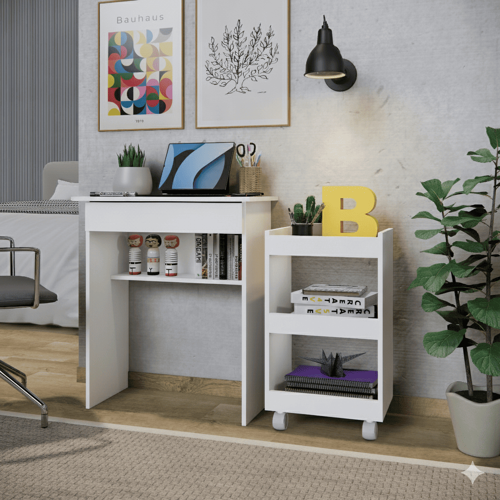 Mesa Computador  Notebook e Armário Multiuso para Escritório em Oferta na Shopee