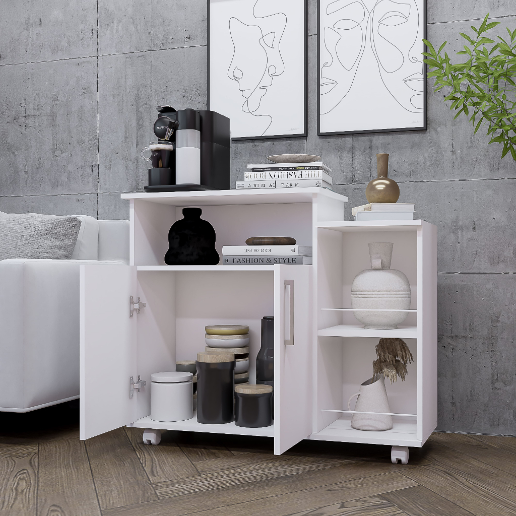 Buffet 2 Portas Aparador Bonatto Cozinha Cantinho do Café em Oferta na Shopee