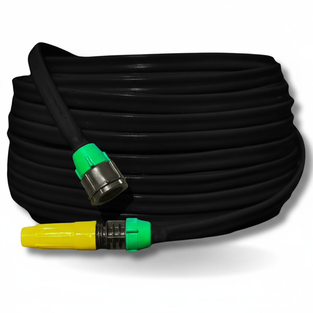 mangueira jardim - dupla camada-  mangueira de jardim 5 ate 50 metros preta em Oferta na Shopee