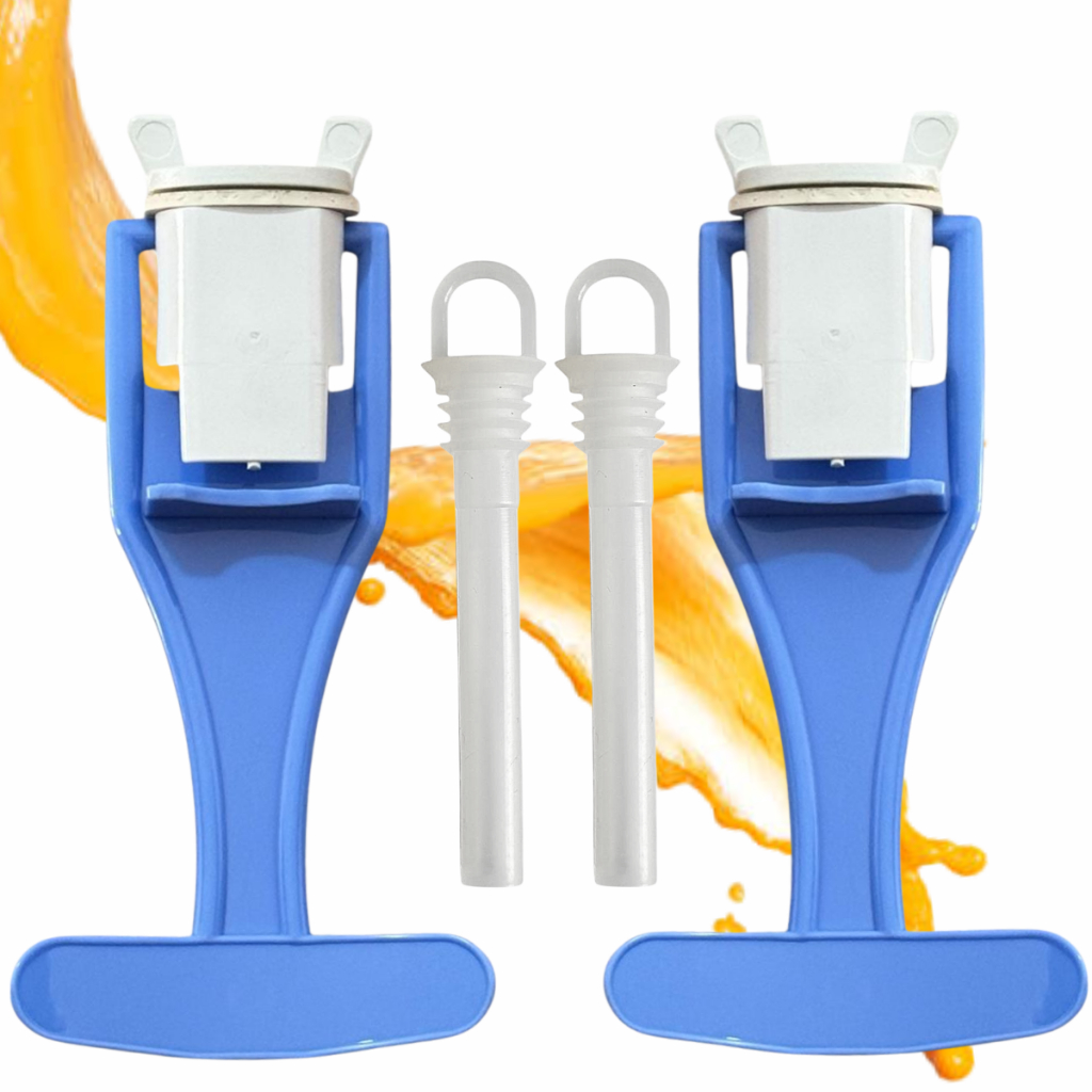 2 Torneira E 2 Bico Silicone Para Suqueira Venâncio Rv116 Rv216