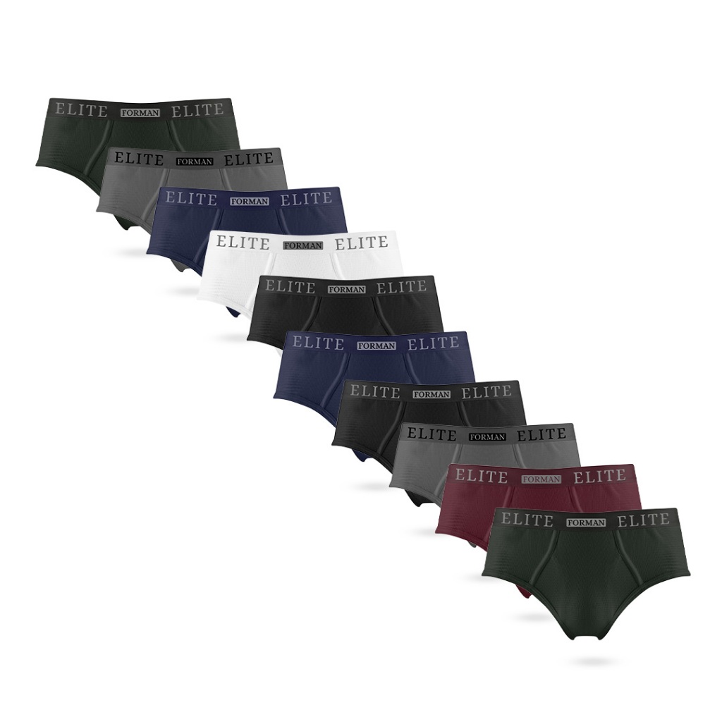 Kit Cuecas Slip Adulto 100% Algodão Com Forro Confortável Respirável Uso Diário 3, 6, 9, 12 Unidades