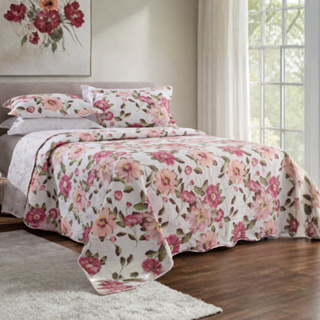 Cobre Leito Casal Queen Super King Size Colcha Roupa De Cama Gigante Elegante Dupla Face 3 Peças Luxo Grande em Oferta na Shopee