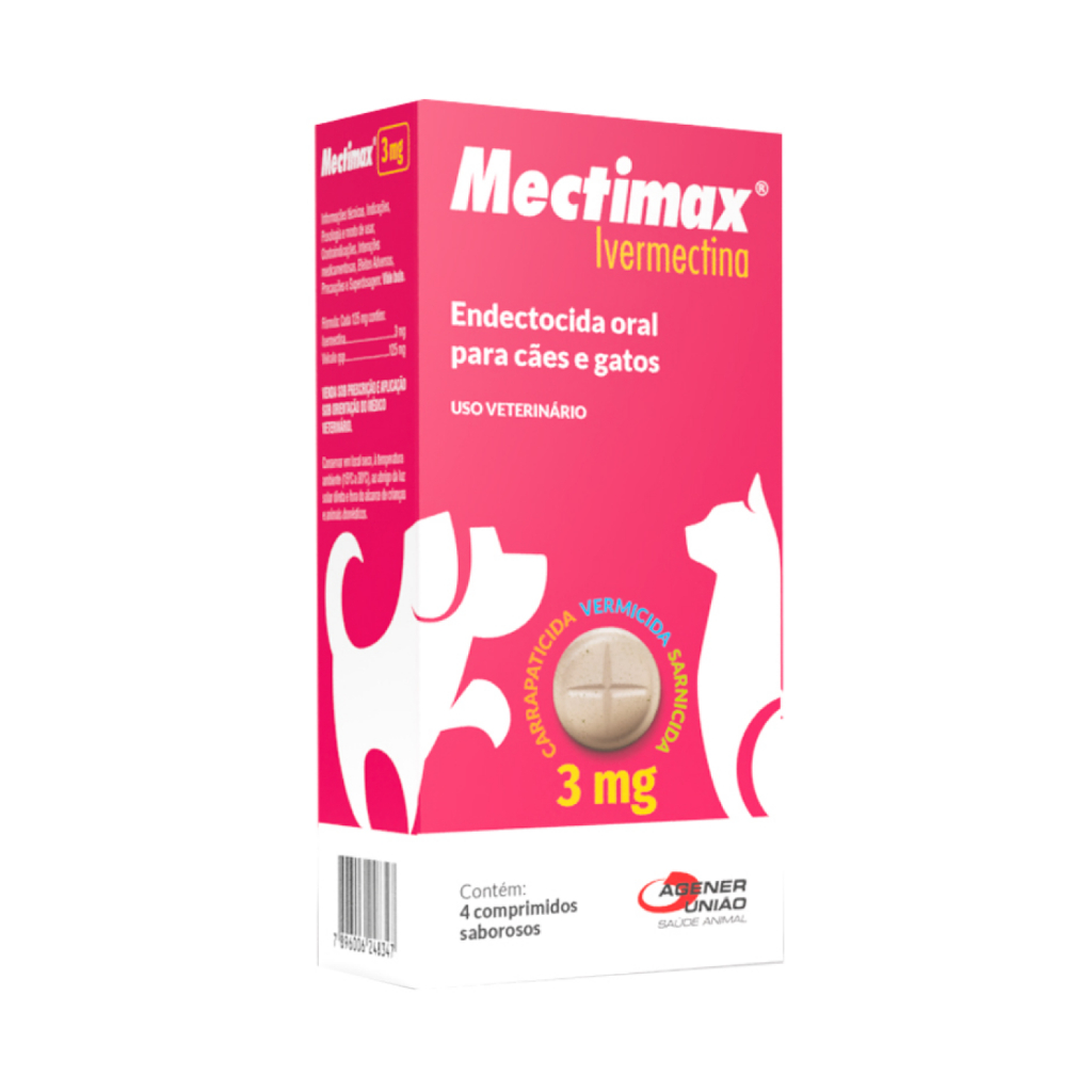 Mectimax 3 mg 4 Capsulas Suporte Antiparasitario em Oferta na Shopee