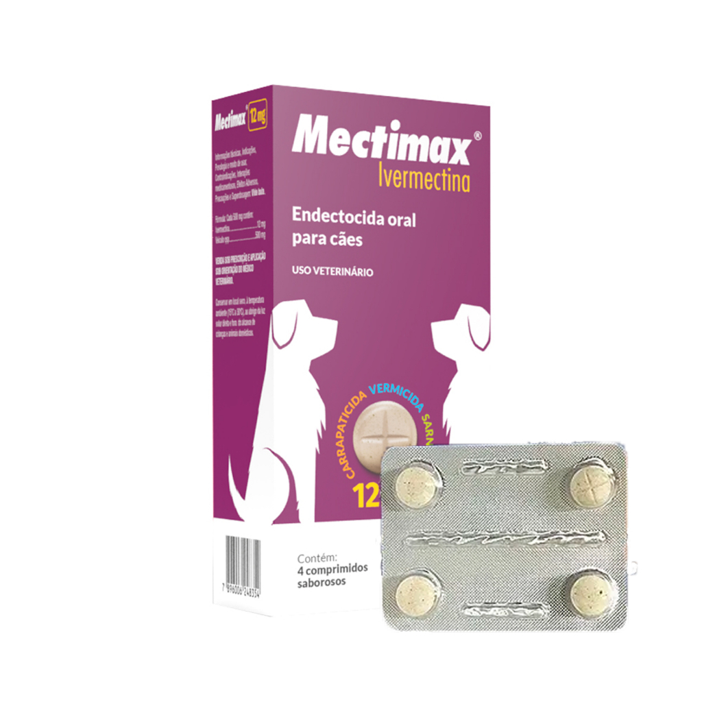 Mectimax 12 mg 4 Capsulas Suporte Antiparasitario em Oferta na Shopee