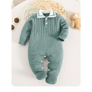roupa bebe menino tricô Caio verde em Oferta na Shopee
